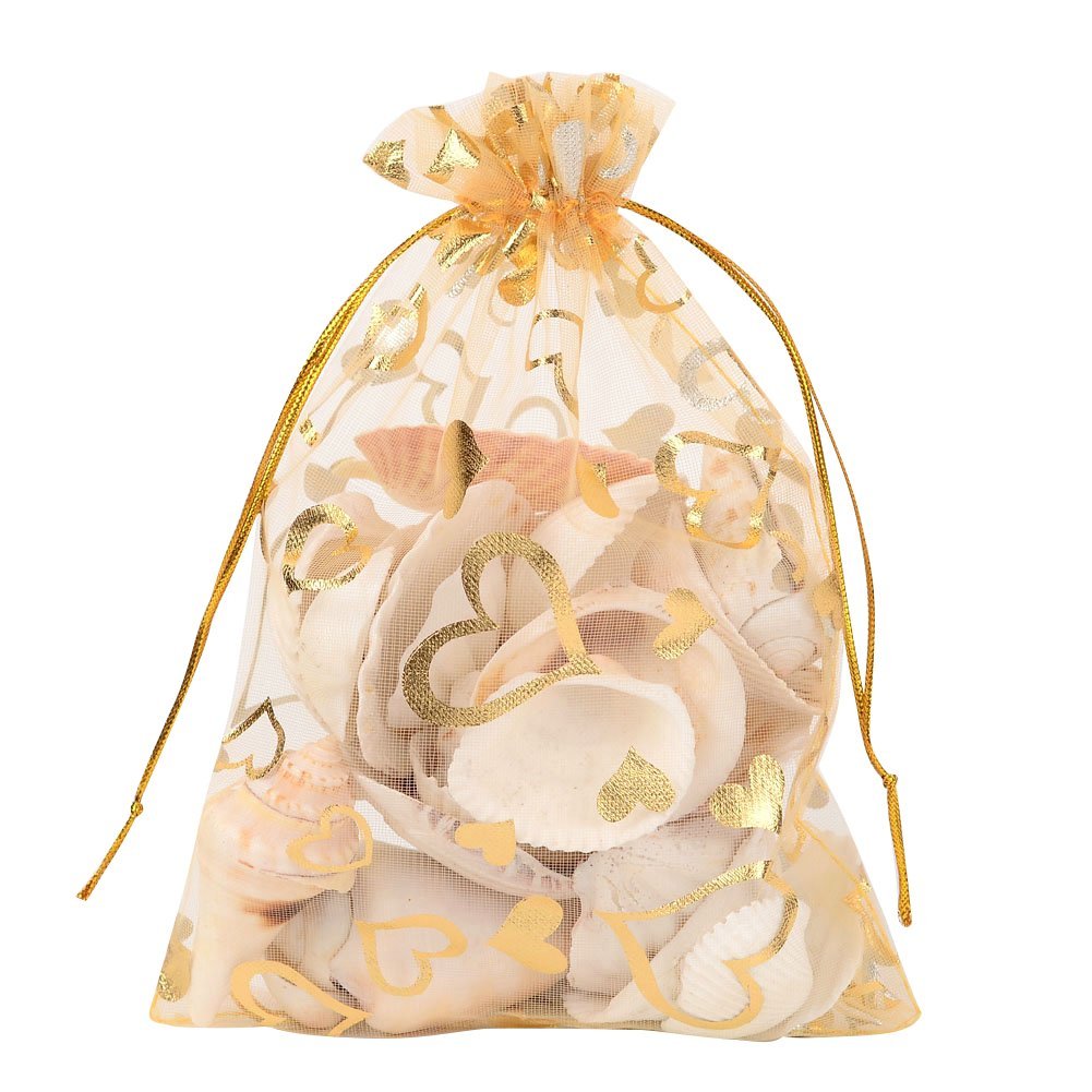 DMS RETAIL Return Gift Bags/Wedding Party Favor/Jewellery Pouch potli Bags 30*40CMS(Pack of 5 Bags)