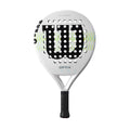 Wilson Optix V1 Padel Racket - White/Green, Grip Size 2-4 1/4