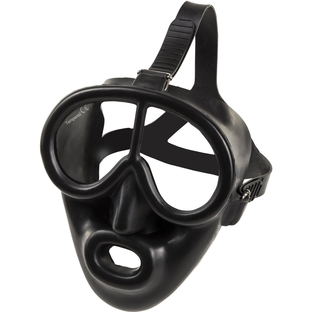 Ist M37 Pegasus Full Face Mask For Commercial Scuba Diving, Low Volume Gear With Octo Attachment (Rubber)