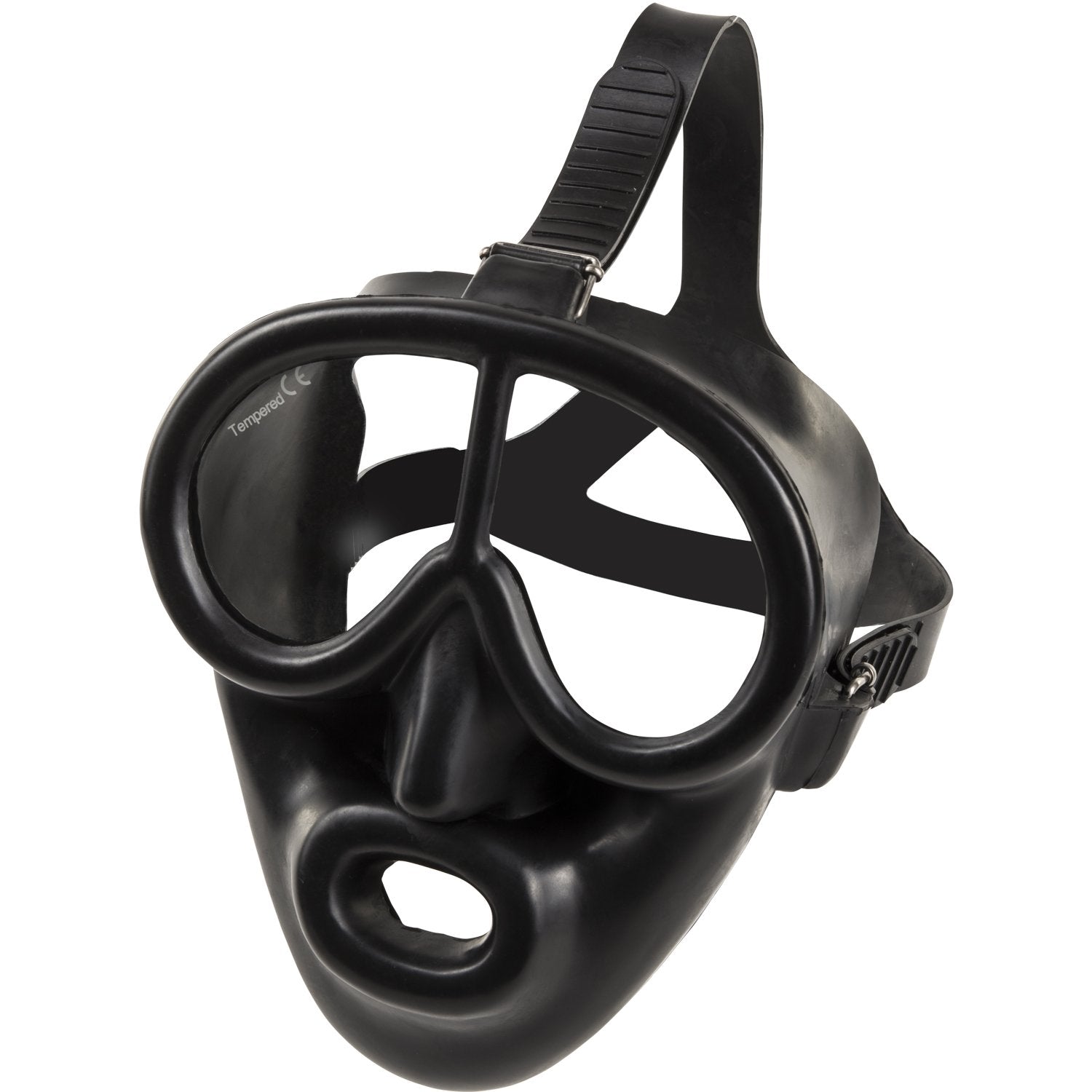 Ist M37 Pegasus Full Face Mask For Commercial Scuba Diving, Low Volume Gear With Octo Attachment (Rubber)