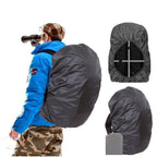 Joy Walker Backpack Rain Cover Waterproof Breathable Suitable For Hiking/Camping/Traveling (Black, Middle (For 30-40L Backpack))