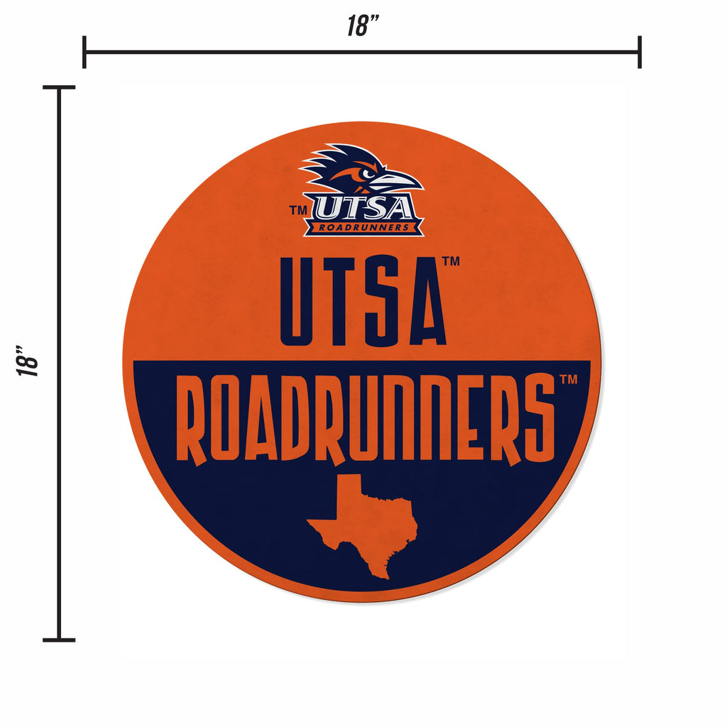 Rico Industries Ncaa Texas-San Antonio Roadrunners Classic Shape Cut Pennant - Home And Living Room D  Cor - Soft Felt Ez To Han