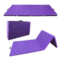 Balance From Folding Gymnastics Mat, Home Gym Floor Tumbling Equipment, Purple