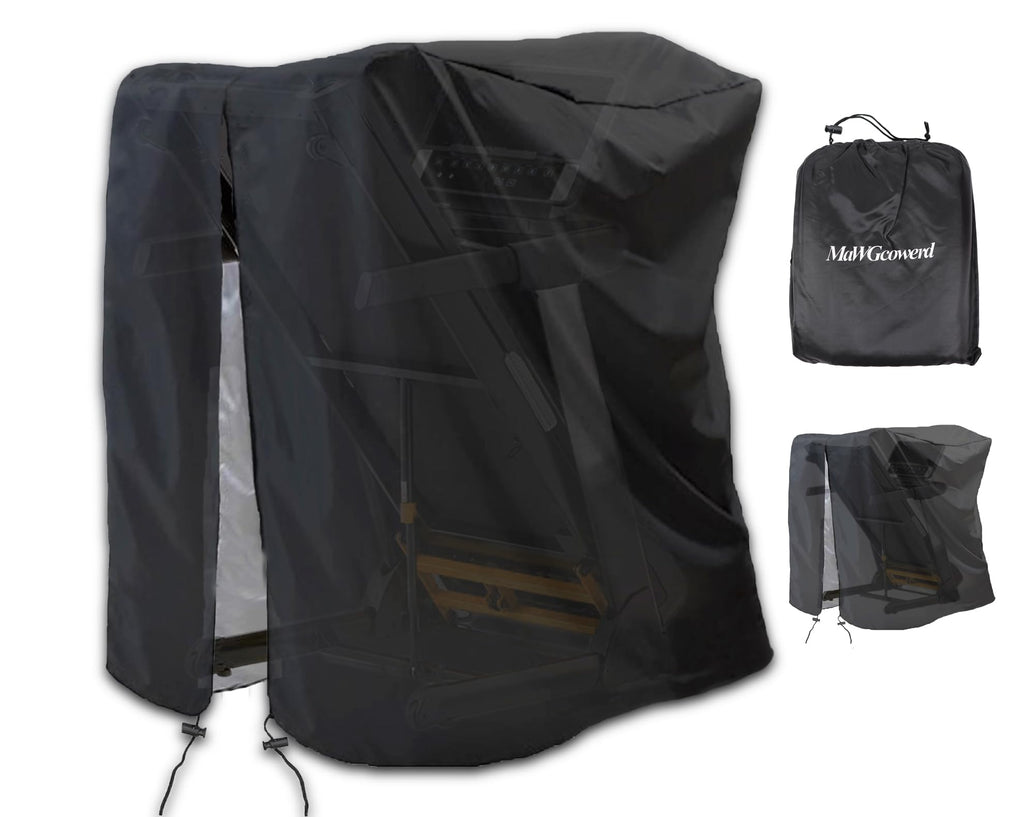 Treadmill Cover, Folding Treadmill Cover, Dustproof And Waterproof Cover, Oxford Cloth Waterproof Sunscreen Cover(Black)