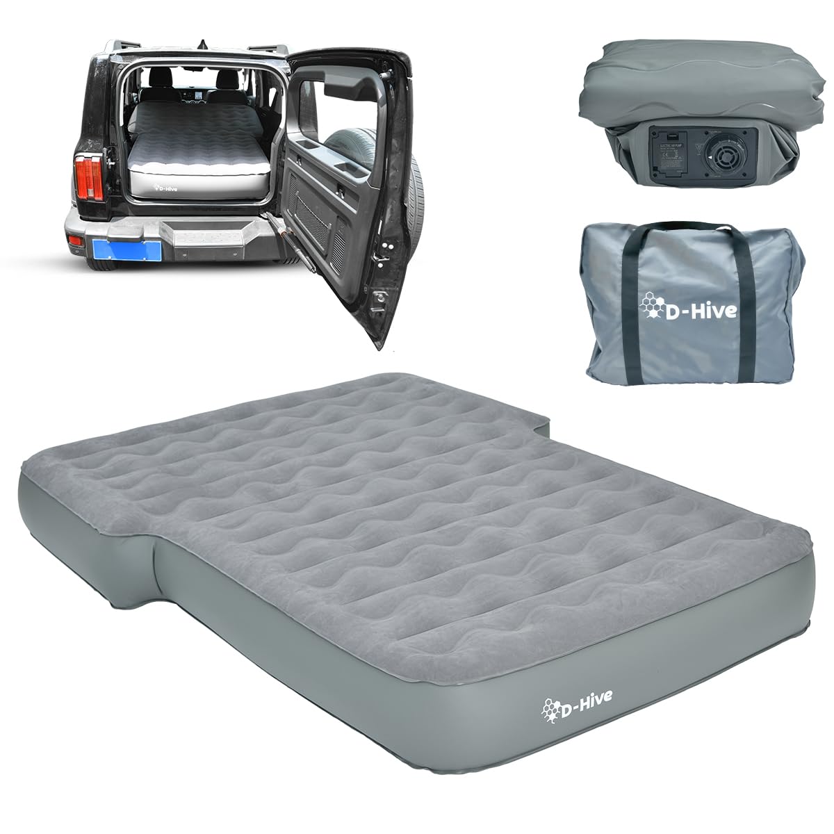 D-Hive Suv Air Mattress, Ultra-Thick Material Extra-High Car Air Mattress, Suv Mattress For Toyota 4Runner, Jeep Wrangler Air Ma