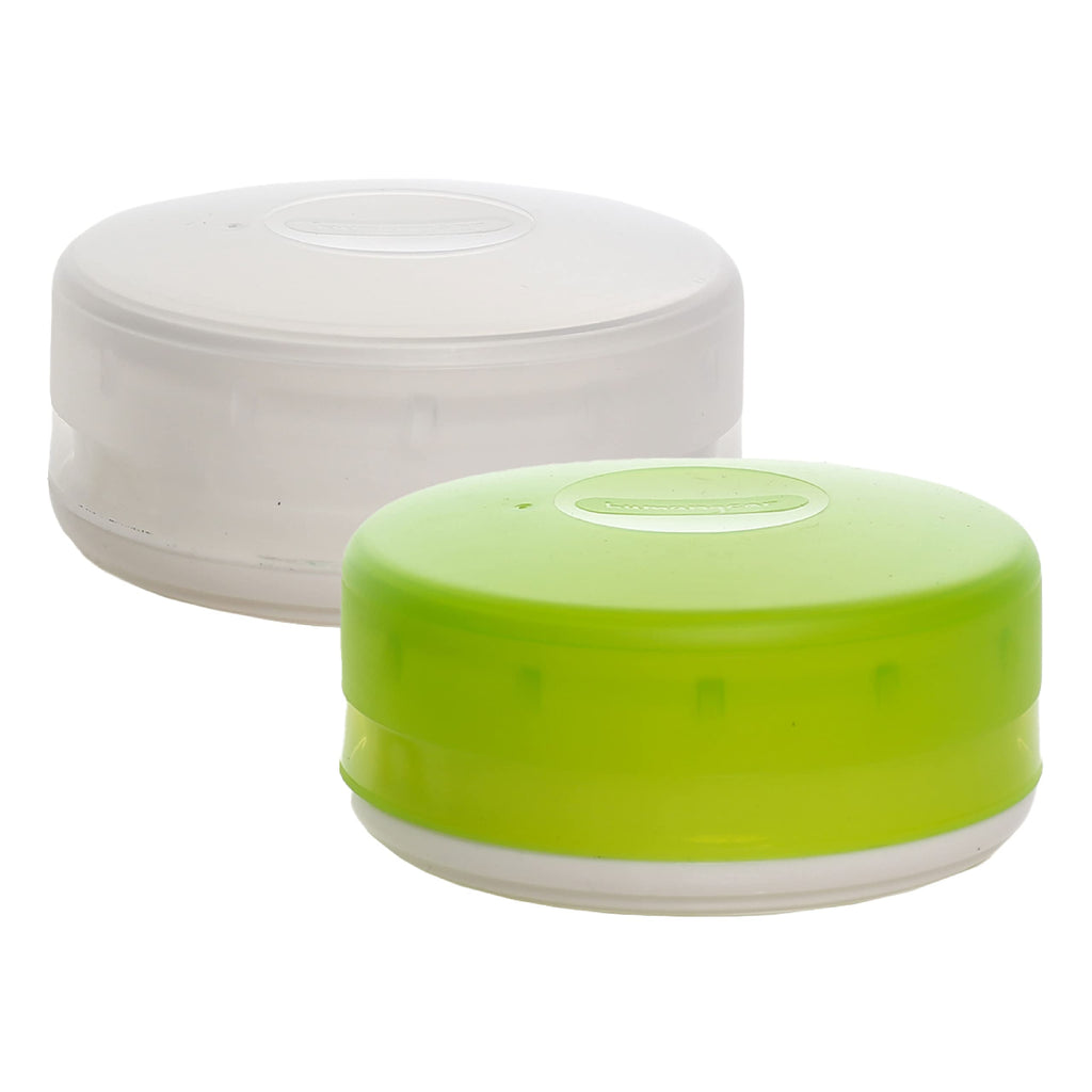 Humangear Gotubb  Hard Container  Easy Open  Food-Safe Material, Clear/Green, Large