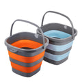 2 Pack Collapsible Plastic Bucket With 2.6 Gallon (10L) Each, Foldable Rectangular Tub For House Cleaning, Space Saving Outdoor 