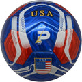 PLAYPRO Country Training Soccer Ball: World Edition (USA - Blue, 2)