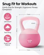 Soft Kettlebell - Cushioned Impact-Resistant Base and Anti-Slip, Kettle bell Anti-Slip Grip Weight for Home Workouts, Safe Stren