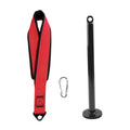 MYADDICTION Arm Wrestling Training Strap Arm Finger Wrist Forearm Exerciser Strengthener Red Black
