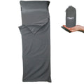 Frelaxy Sleeping Bag Liner, Warm Weather Ultralight Comfy & Easy Care Travel & Camping Sheet With Pillow Pocket, 4 Seasons Cold,