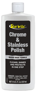 STAR BRITE Chrome & Stainless Polish  Marine Grade Formula Protects Against Pitting, Salt Deposits, Staining & Rust on Chrome, 