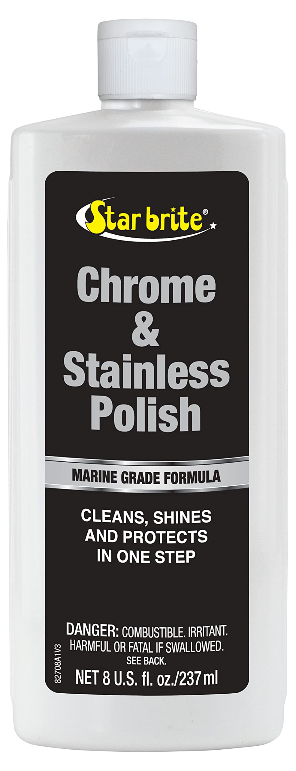 STAR BRITE Chrome & Stainless Polish  Marine Grade Formula Protects Against Pitting, Salt Deposits, Staining & Rust on Chrome, 