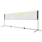 Vevor Badminton Net, Height Adjustable Volleyball Net, 17Ft Wide Foldable Pickleball Net, Portable Easy Setup Tennis Net Set Wit