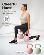 YOTTOY Soft Kettlebell,Kettlebell Anti-Slip Grip Weight for Home Workouts, Kettlebells Set Strength and Safety Guaranteed (10LB-