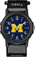 Timex Unisex Collegiate Recruit 38mm Watch - Michigan Wolverines with Black Fabric Strap