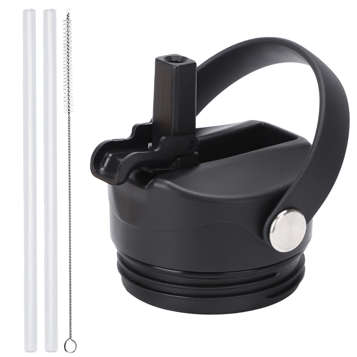 Poyaku Straw Lid For Yeti Rambler 12/18/26/36/46/64 Oz Chug Cap Replacement With Soft Handle For Rtic | Leakproof | Bpa Free | D