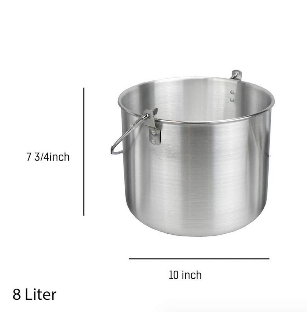 Acecamp Tribal Pot Aluminum Cooking Pot With Folding Handle (8 Liter)