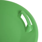 Slippery Racer Heavy-Duty Cold Resistant Downhill Pro Plastic Outdoor Winter Saucer Disc Snow Sled With Handles, Green