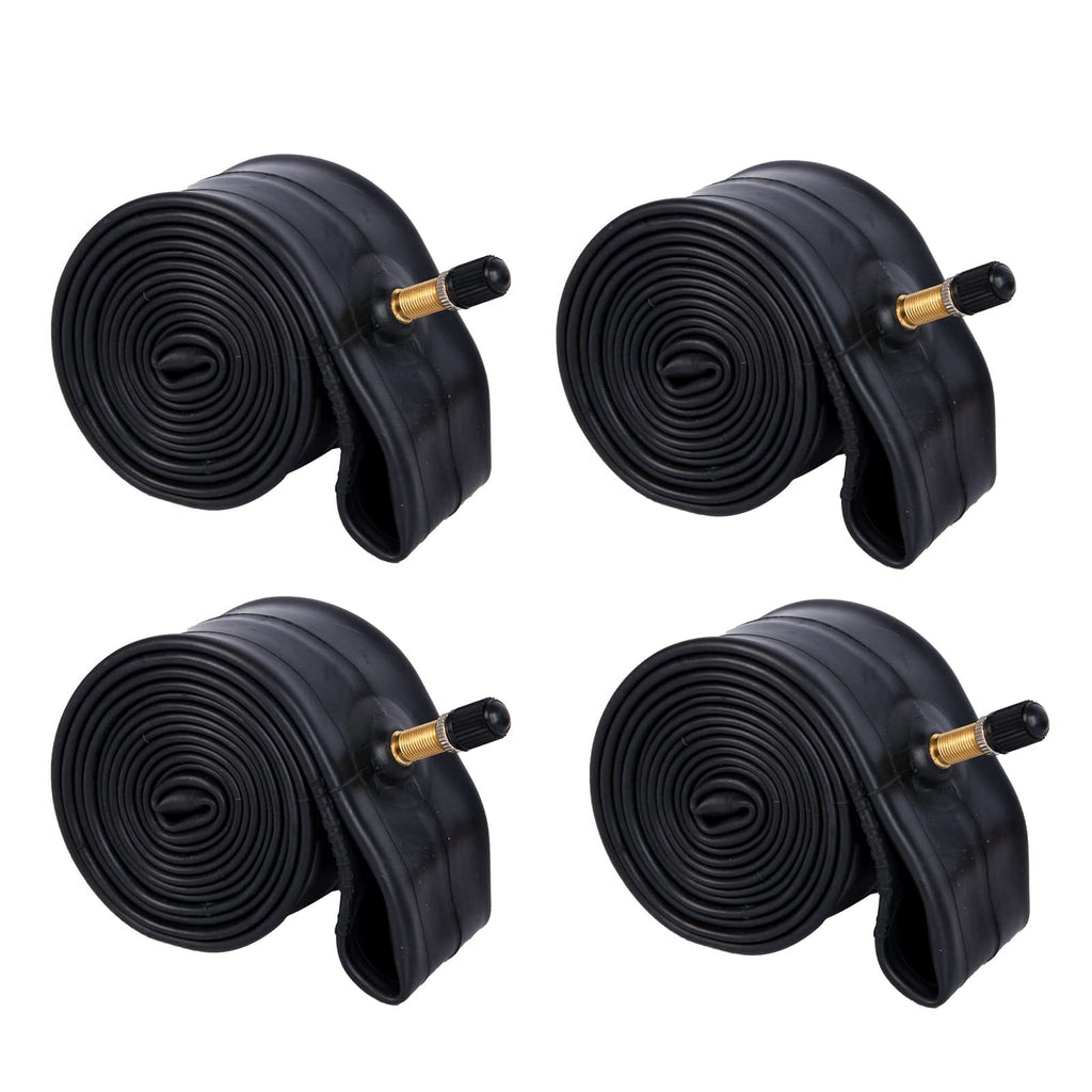 Bwshlf 27.5'' Bike Tubes (4 Pack), Mtb Schrader Valve 35Mm, Bicycle Replacement Durable Butyl Rubber Fit 27.5X2.1/2.4