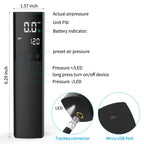 Electric Ball Pump, Smart Air Pump Portable Fast Ball Inflation With Precise Pressure Gauge And Digital Lcd Display For Football