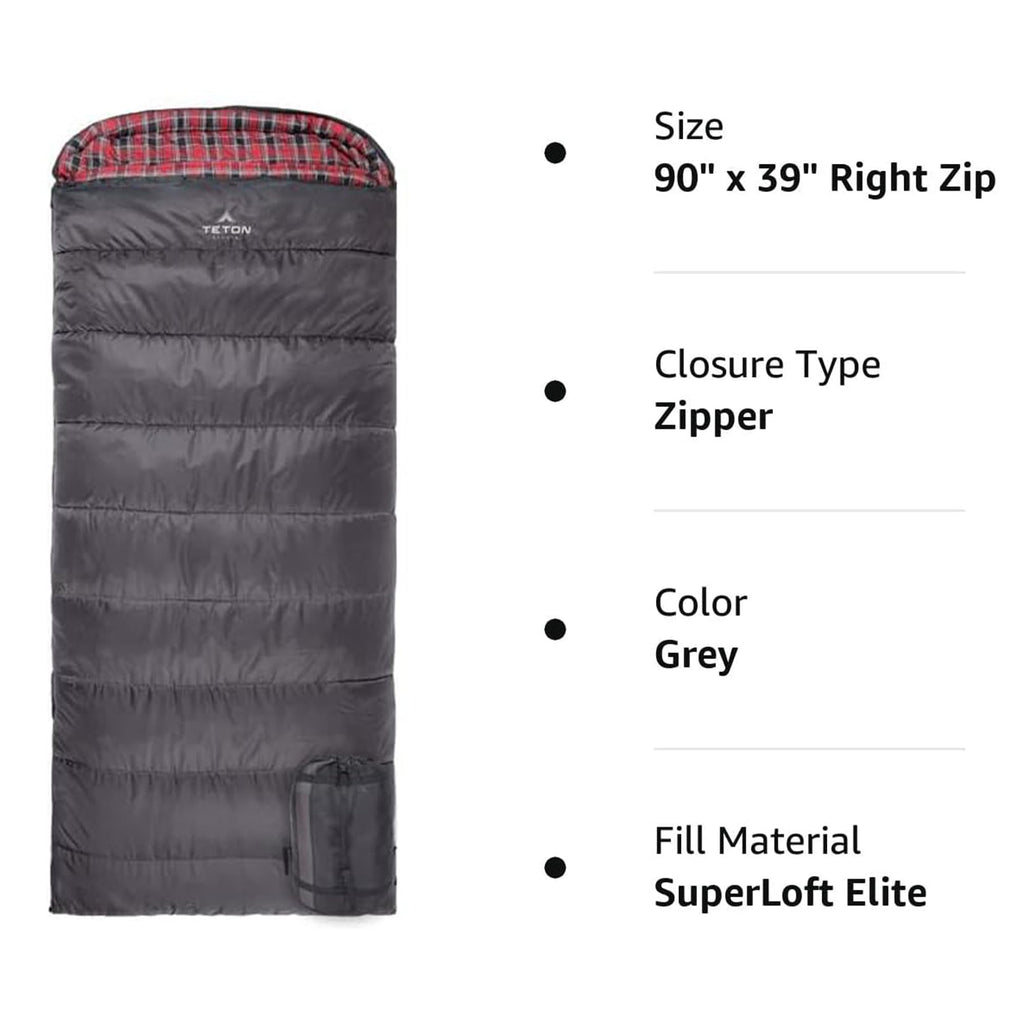 Teton Sports Celsius Xxl 0 Degree Sleeping Bag - 0?F Cold-Weather Sleeping Bag For Adults- Camping Made Easy.And Warm. Compressi