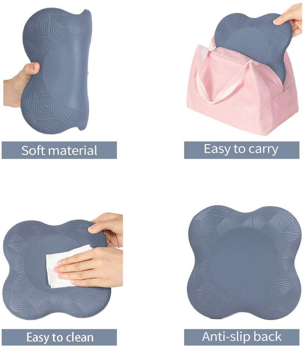 Zealtop Yoga Knee Pad Cushion Extra Thick For Knees Elbows Wrist Hands Head Foam Yoga Pilates Work Out Kneeling Pad(