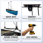 Storeyourboard Kayak And Canoe Ceiling Pulley System, Garage Mount Storage Hoist, Heavy Duty Holds 150 Lbs, Indoor Organizer