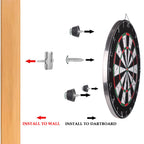 Aifeier Et Dartboard Bracket Hanging Dartboards Mounting Hardware Kit For Dart Games (2 Set)