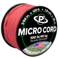 Paracord Planet Micro Paracord - Thin Braided Cord For Crafting, Fishing, And Diy Projects In 125 Ft Spools - Salmon