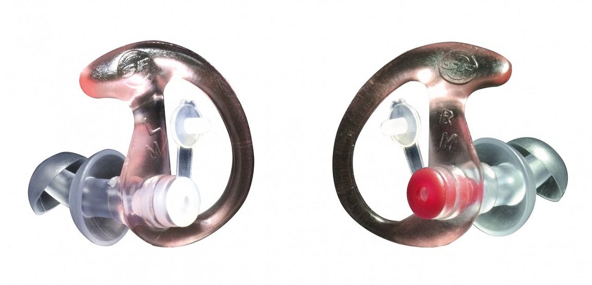 Surefire Ep3 Sonic Defenders Filtered Earplugs, Double Flanged Design, Reusable, Clear, Large