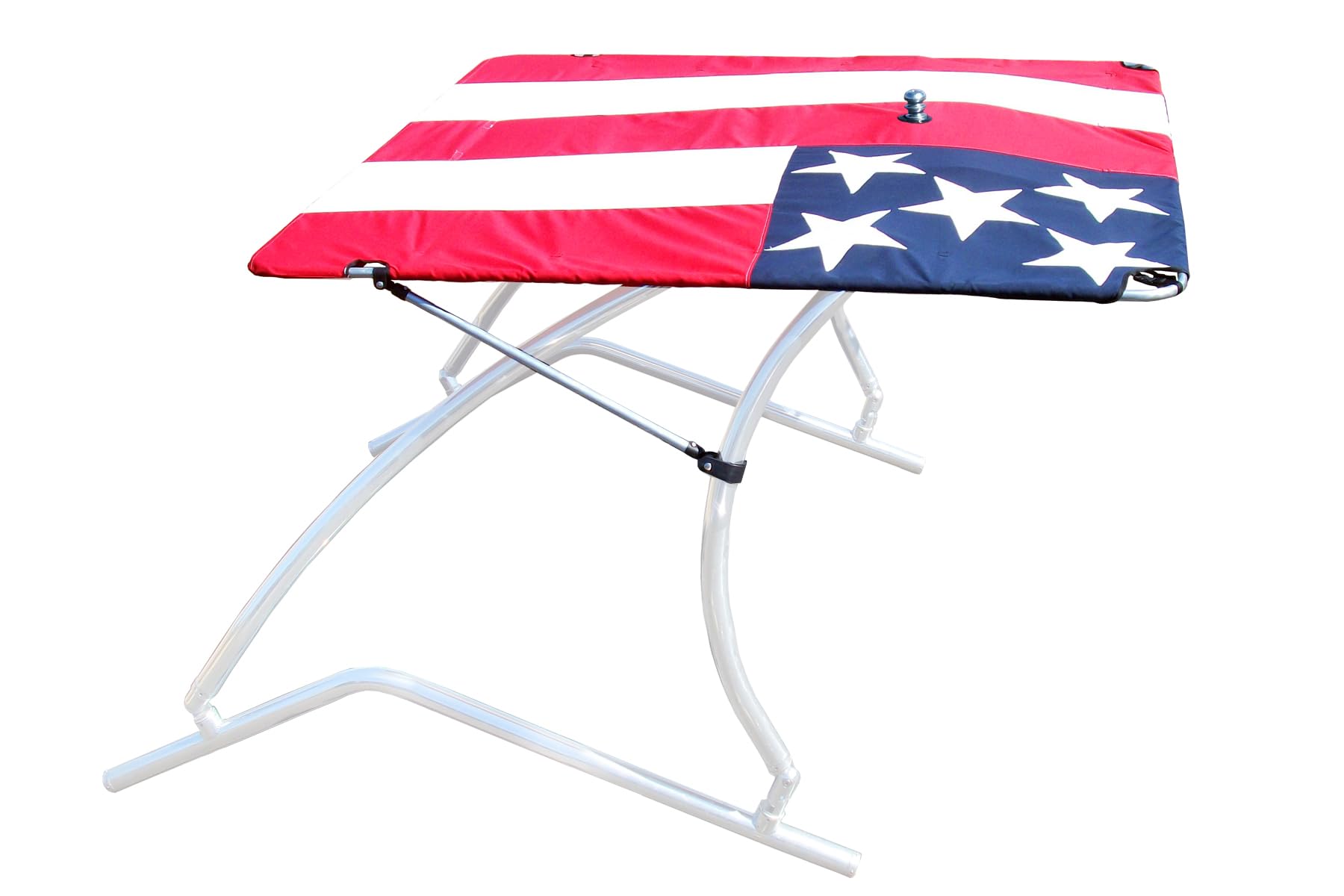 Big Air Super Shadow Wakeboard Tower Bimini Top - 76  x 76  - Mounts Over Existing Wake Tower (Ole Glory)