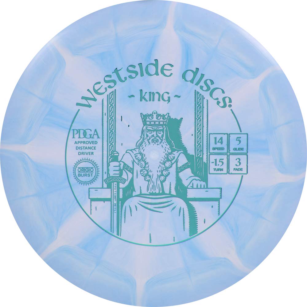Westside Discs 5 Disc Origio Burst Disc Golf Starter Set  Beginners Frisbee Golf Set  Set Includes Disc Golf Putter, Midrange, F