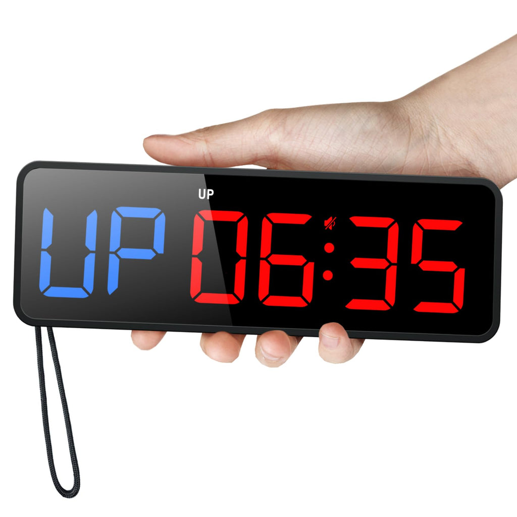 Acedeck Portable Gym Timer Clock: Fitness Digital Clock With Strong Magnet - Remote Control For Fitness Enthusiasts - Powerful B