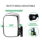 Shuran Golf Cart Mirror Universal Golf Cart Side Mirrors With Turn Signal Light Rear View Mirrors For Club Car Ezgo Yamaha