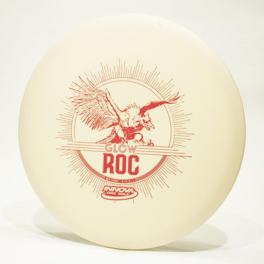 Innova Roc (Glow Dx) Midrange Golf Disc - Pick Weight/Color [Stamp & Exact Color May Vary] White 180 Grams