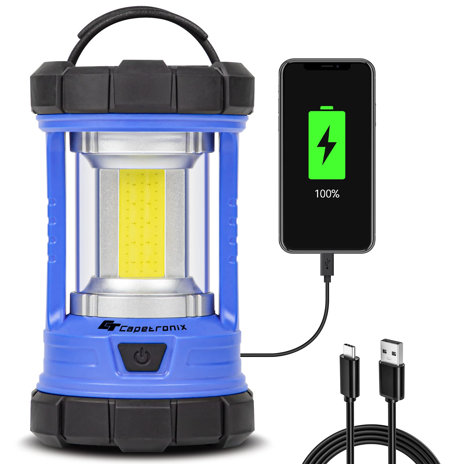 Camping Lantern, 3200LM LED Lanterns for Power Outages, 4600mAh Phone Charger & Rechargeable Lantern, 5 Light Modes Lantern Flas