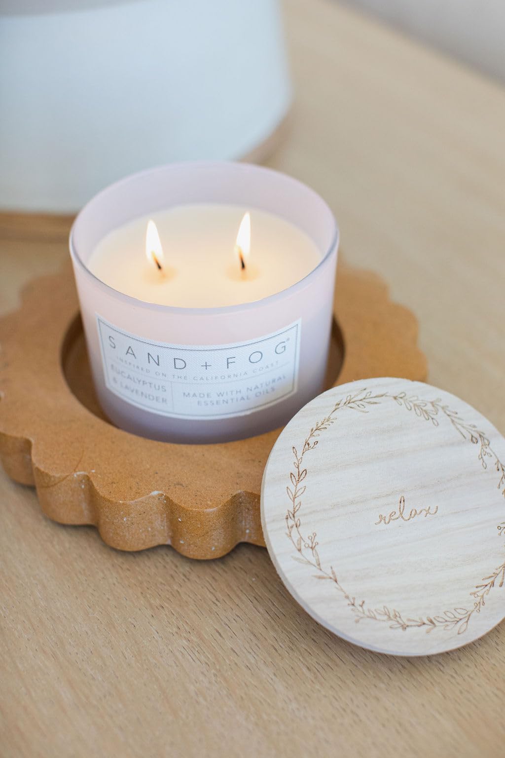 Sand  Fog Scented Candle - Eucalyptus Lavender - Additional Scents And Sizes - 100 Cotton Lead-Free Wick - Luxury Air Freshening