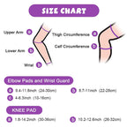 Kids Protective Gear Set Wemfg Knee Pads For Kids 7-13 Years Knee And Elbow Pads With Wrist Guards 3 In 1 For Skating Cycling Bi