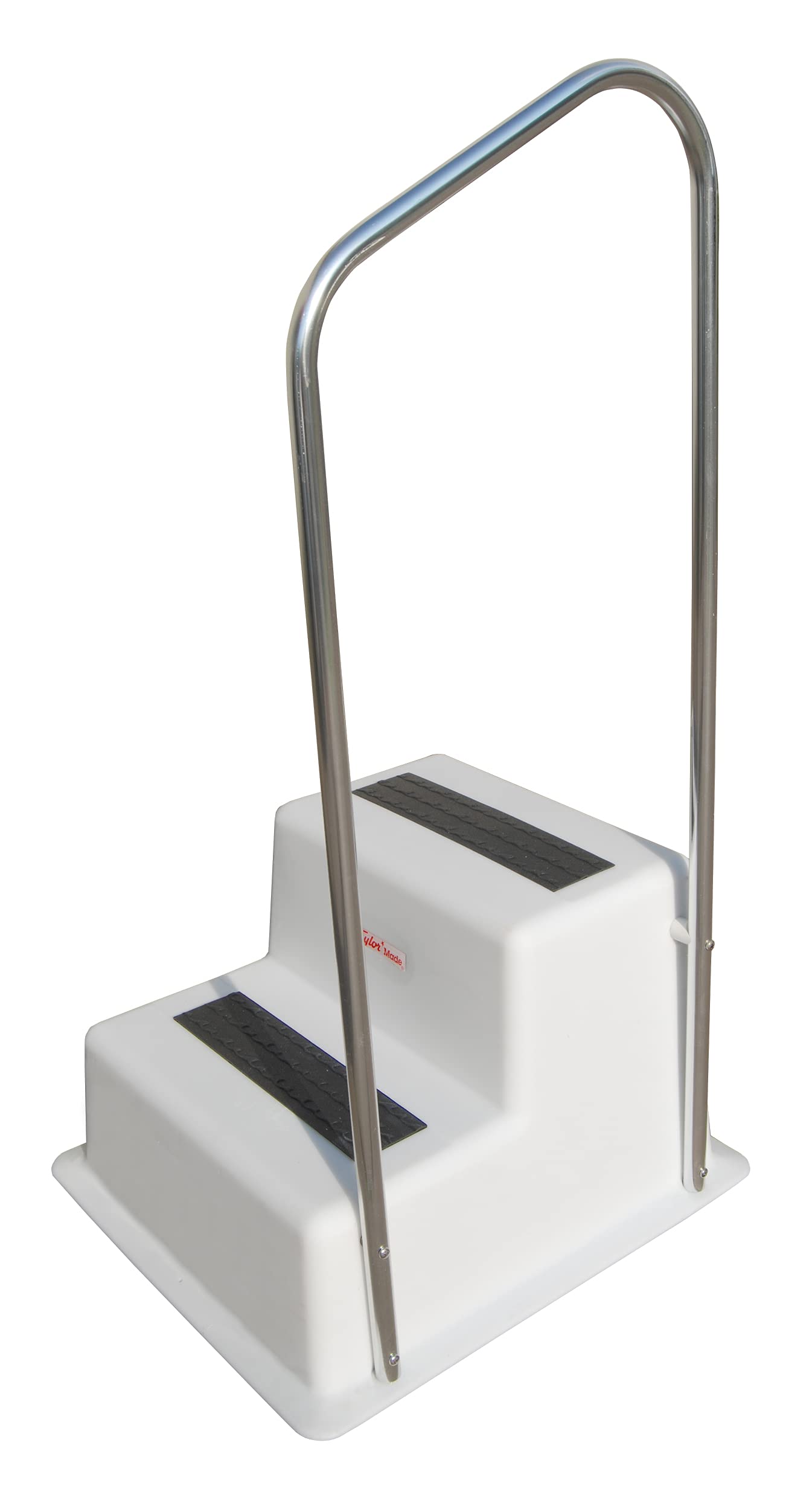 Taylor Made Products Stepsafe Double Dock Step Handrail Attachment, 19.5'' W X 49'' H, Includes Rail Only, Aluminum Construction
