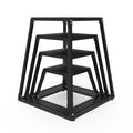 Garvee 12/18/24/30 Steel Plyo Box for Exercise, Plyometric Jumping Box Metal Exercise Step Up Box with Anti-Slip Surface for Hom