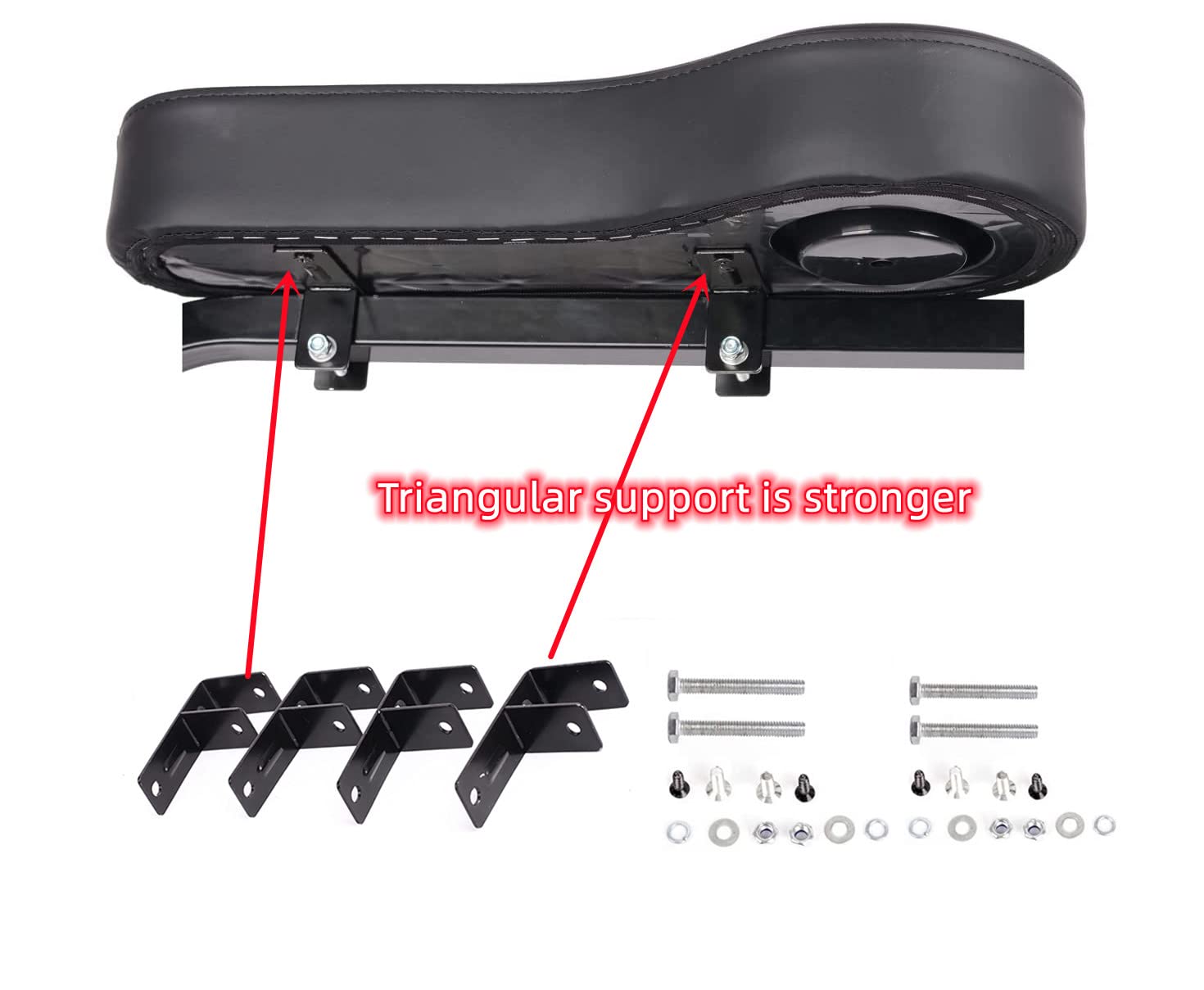 Golf Cart Rear Seat Arm Rests | No Drilling Required, Universal Arm Rest Fits On Ezgo, Club Car, Yamaha Golf Cart With Rear Seat