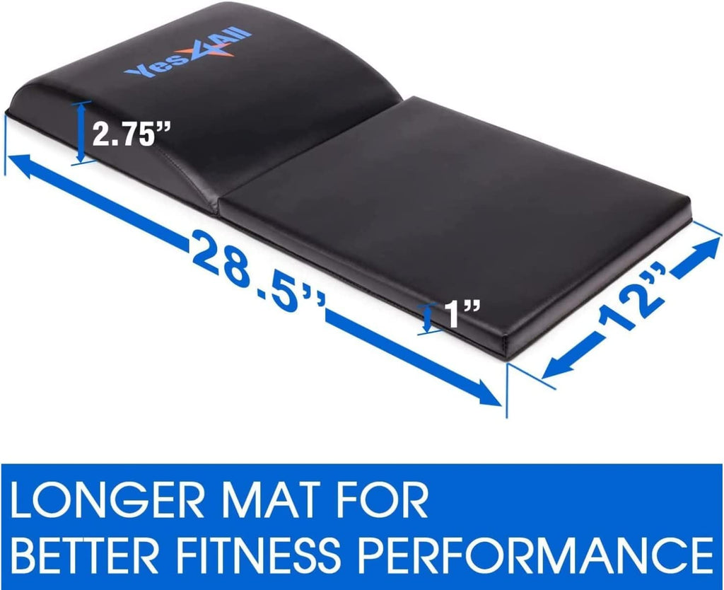 Yes4All Ab Exercise Mat With Tailbone Protecting Pad, Abdominal Wedge - Support For Abs Workout, Sit Up - Abdominal Mat Tailbone