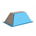 TRENDYNEST Trapezoid Balance Block Flat Top Gymnastics Block Wide Balance Foundation Brick Blue