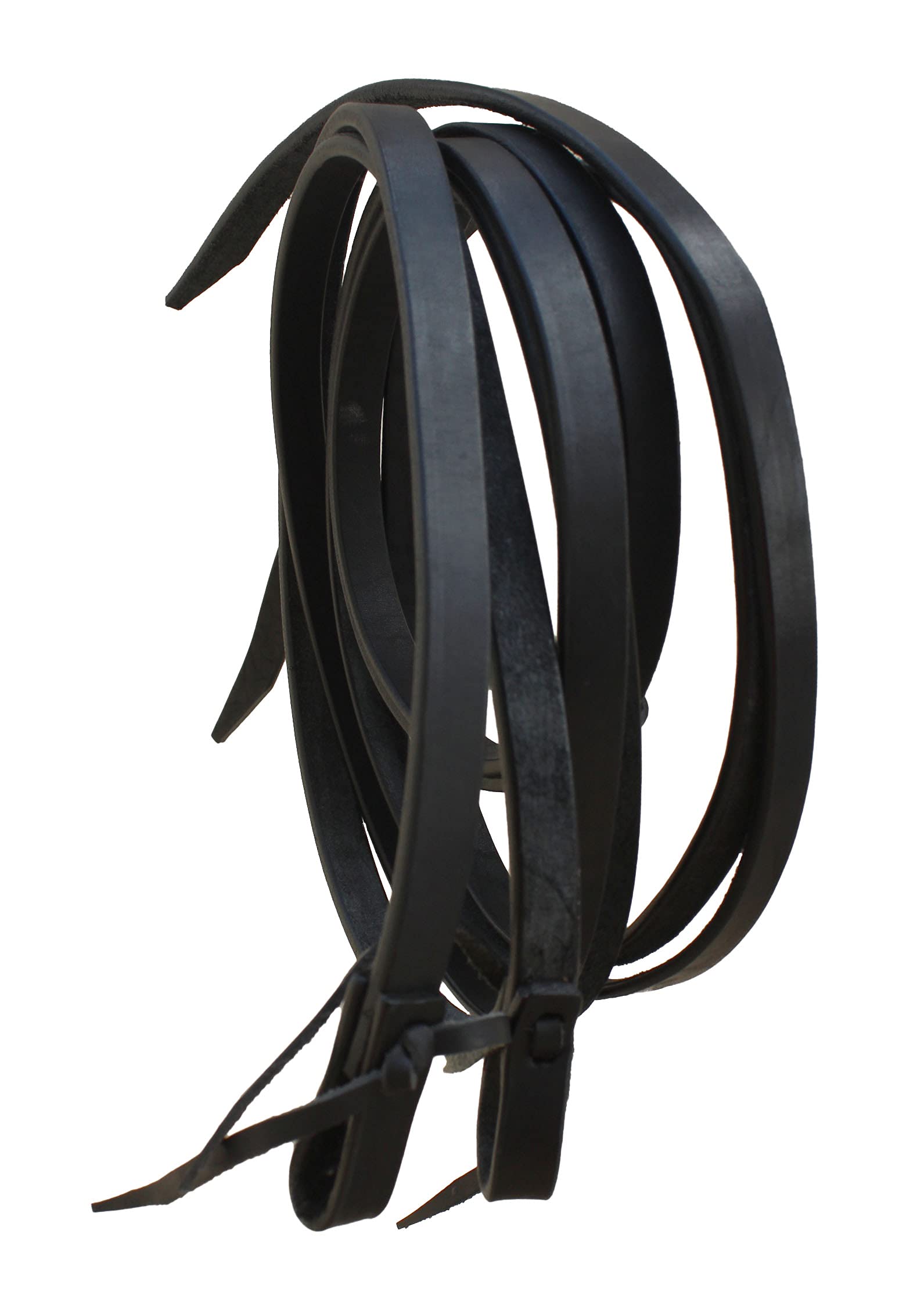 Challenger Horse Western English Leather Bitless Sidepull Bridle W/Split Reins 77Rs12Bk