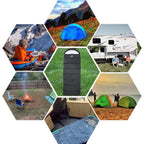 Mantuole Rectangular Heated Sleeping Bag Envelope Style 5Pcs Multi Usb Power Support Heating Pads, Operated With Battery Power B