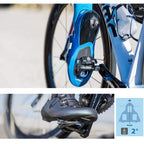 Bicycle Cleat Set Self-Locking 2 Degree Float Road Bike Cycling Pedal Plate Cleats Fit For Compatible With Shimano Sh-12 Spd-Sl