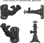 Camojojo Trail Cameras Mounting Bracket With 1/4 -20 Threaded Insert 360Rotating Adjustable Holder For Outdoor Hunting Gear Acce