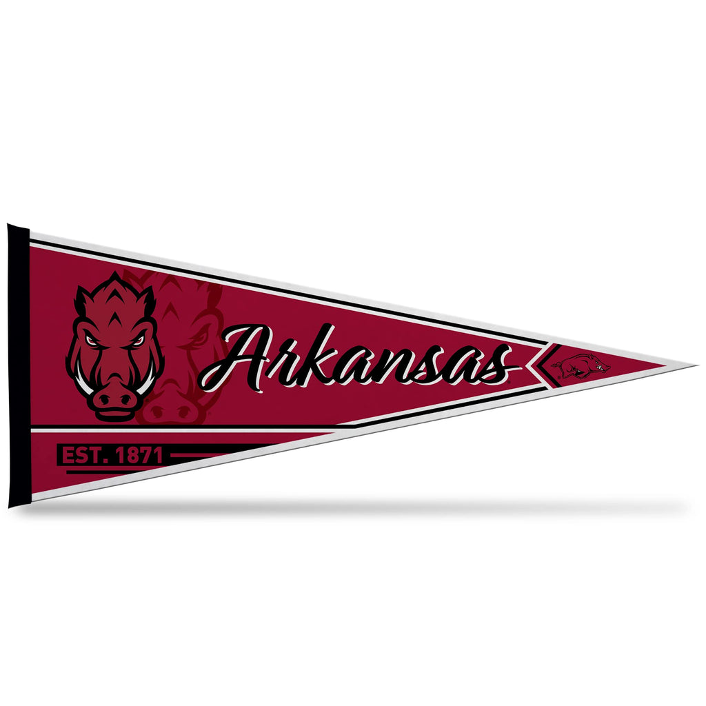 Rico Industries Ncaa Arkansas Razorbacks Classic 12'' X 30'' Felt Wall D  Cor Pennant - Great For Home/Bed Room/Man Cave D  Cor