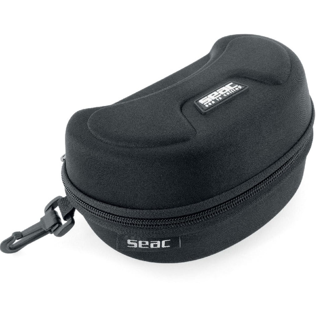 Seac Ajna, Frameless Scuba Diving Mask With Wide View, 100% Silicone Skirt,Black